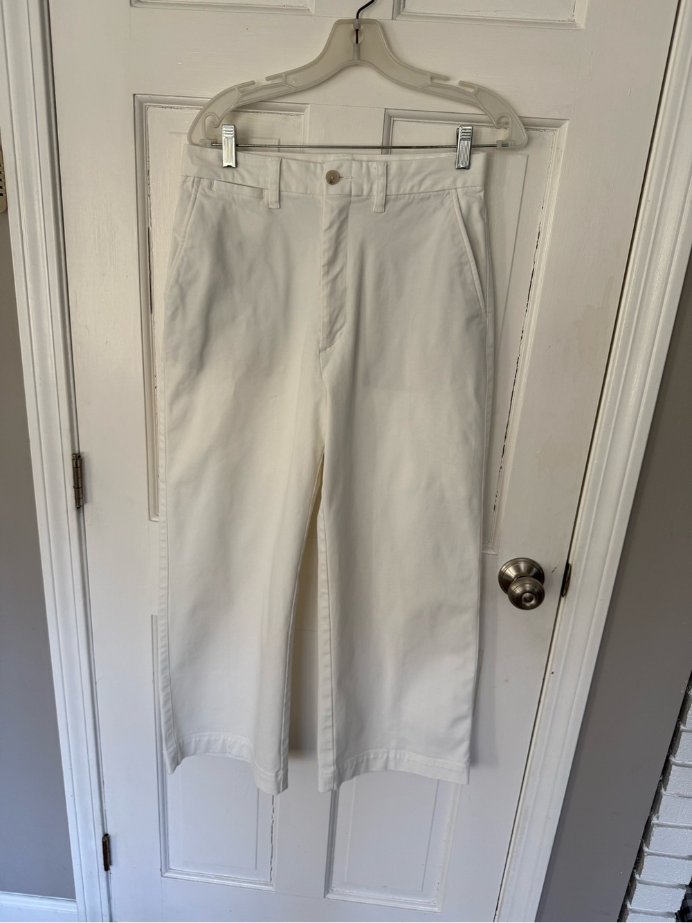 Polo by Ralph Lauren, Women’s White Wide-Leg Chinos. Sz 8.